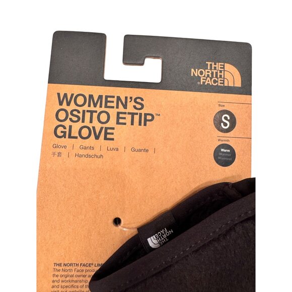 North Face Osito Etip Glove Women’s Size Small Black NWT $40 Soft - Picture 4 of 4